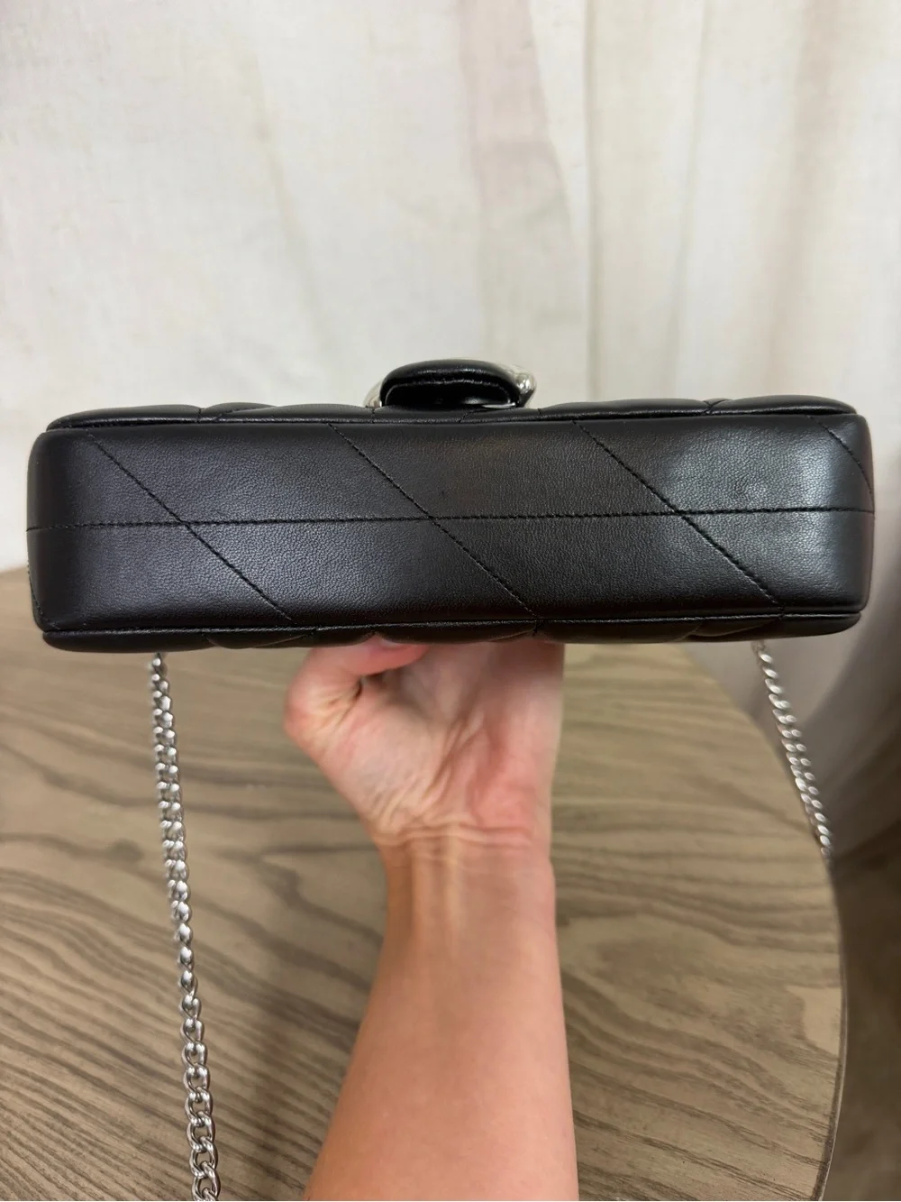 Coach black quilted